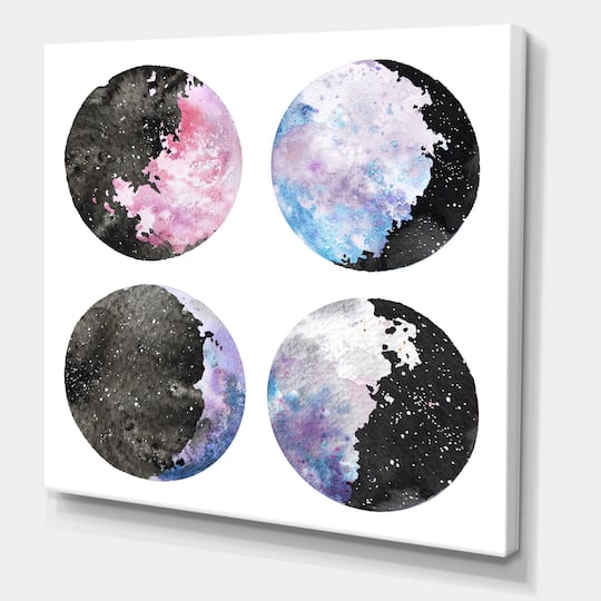 Designart - Moon Phases With Stars and Sky